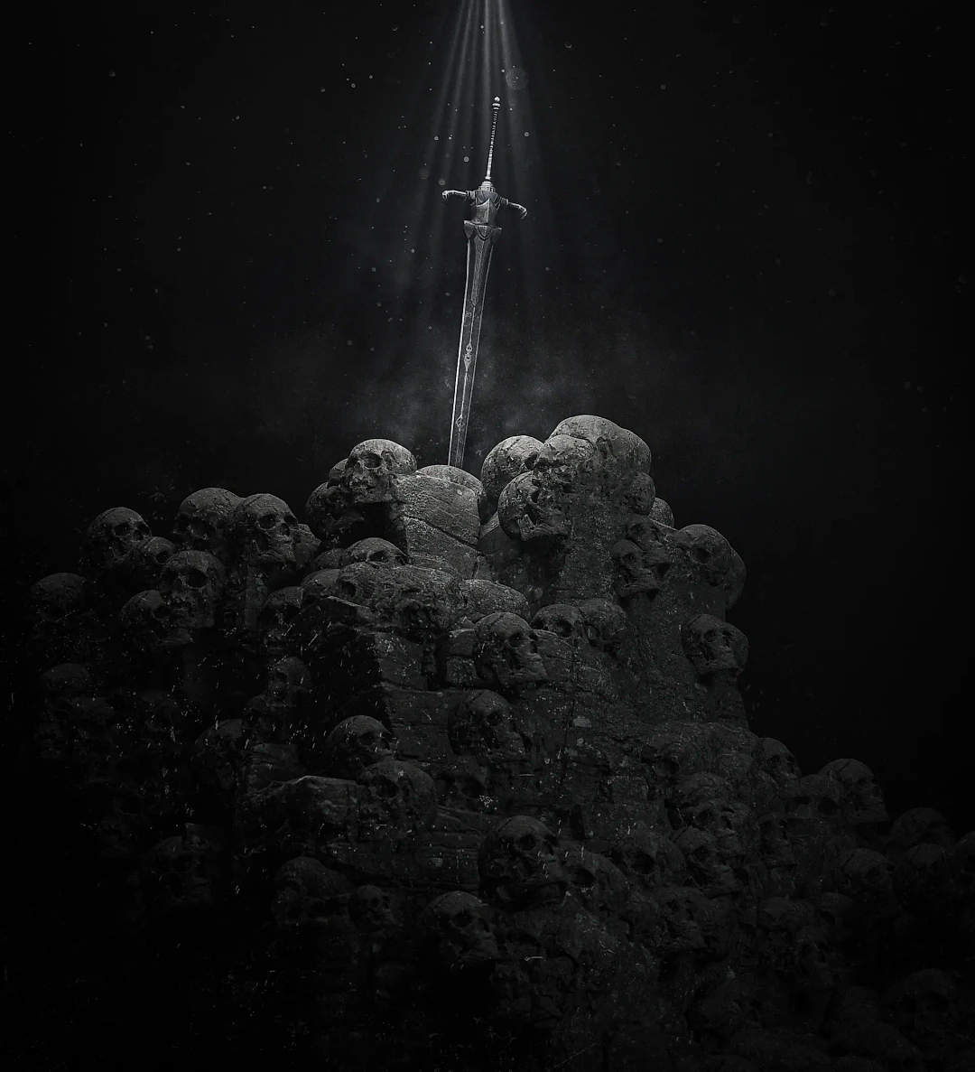 Digital artwork: Sword on the hill
