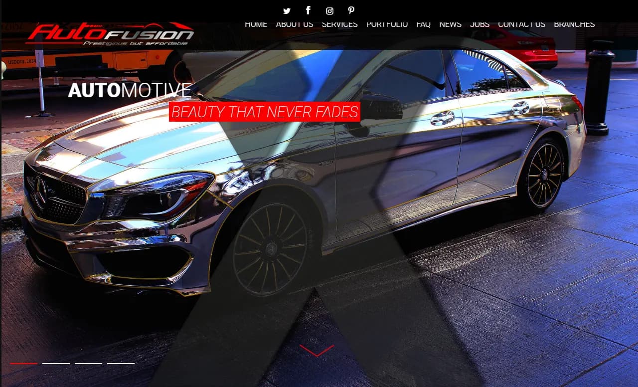 Homepage of Autofusion Detailing