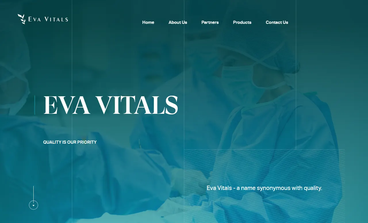 Homepage of Eva Vitals