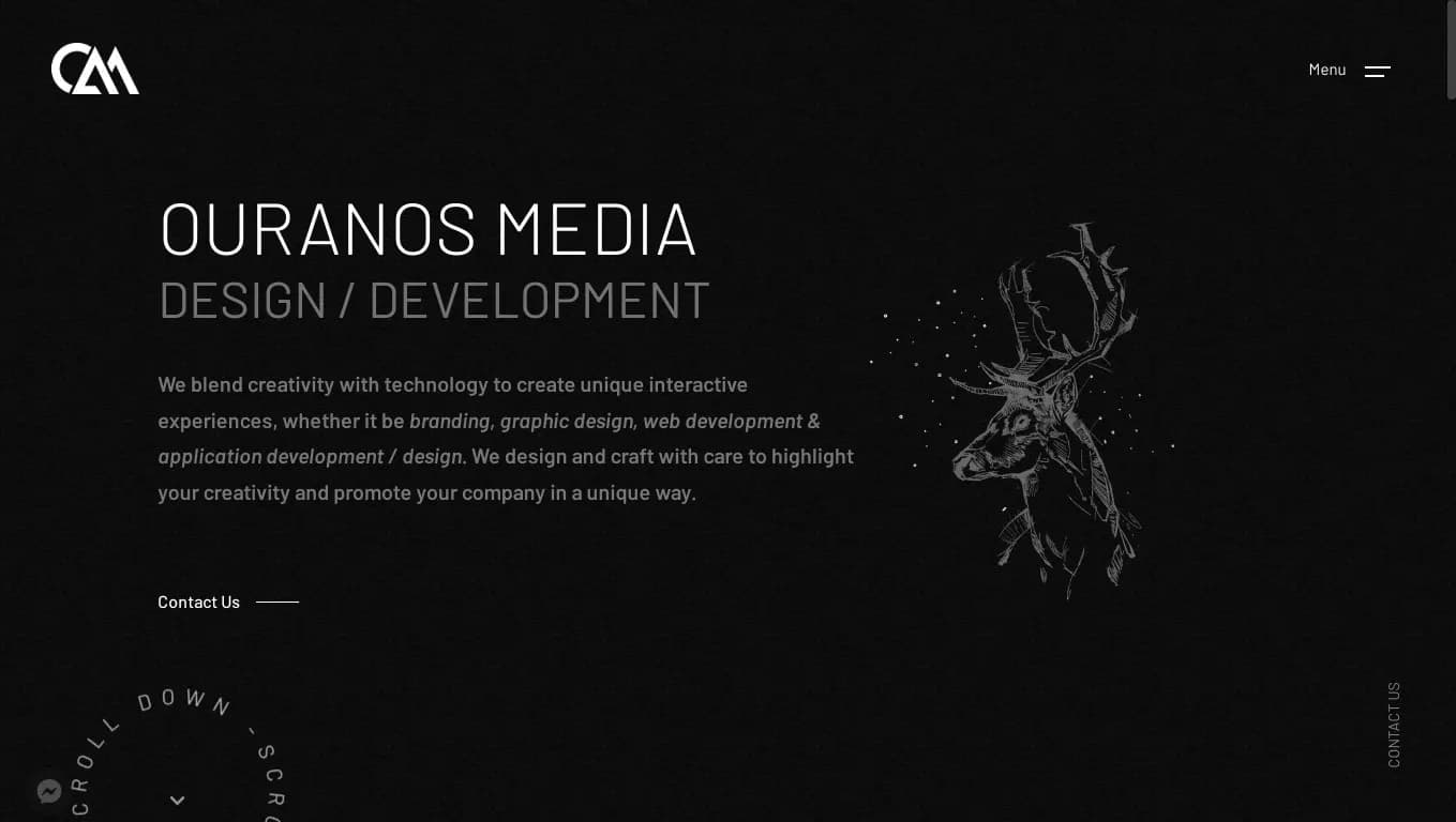 Homepage of Ouranos Media