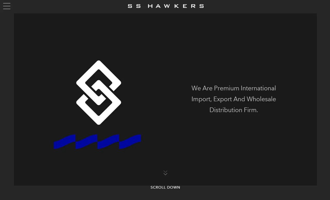 Homepage of SS Hawkers